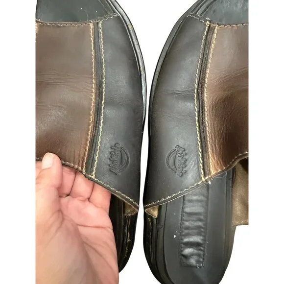 Vintage Dr Martens England Platform Chunky Leather Sandals Mens 9 Heavy Slip On